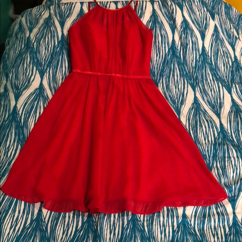 Red Halter Dress